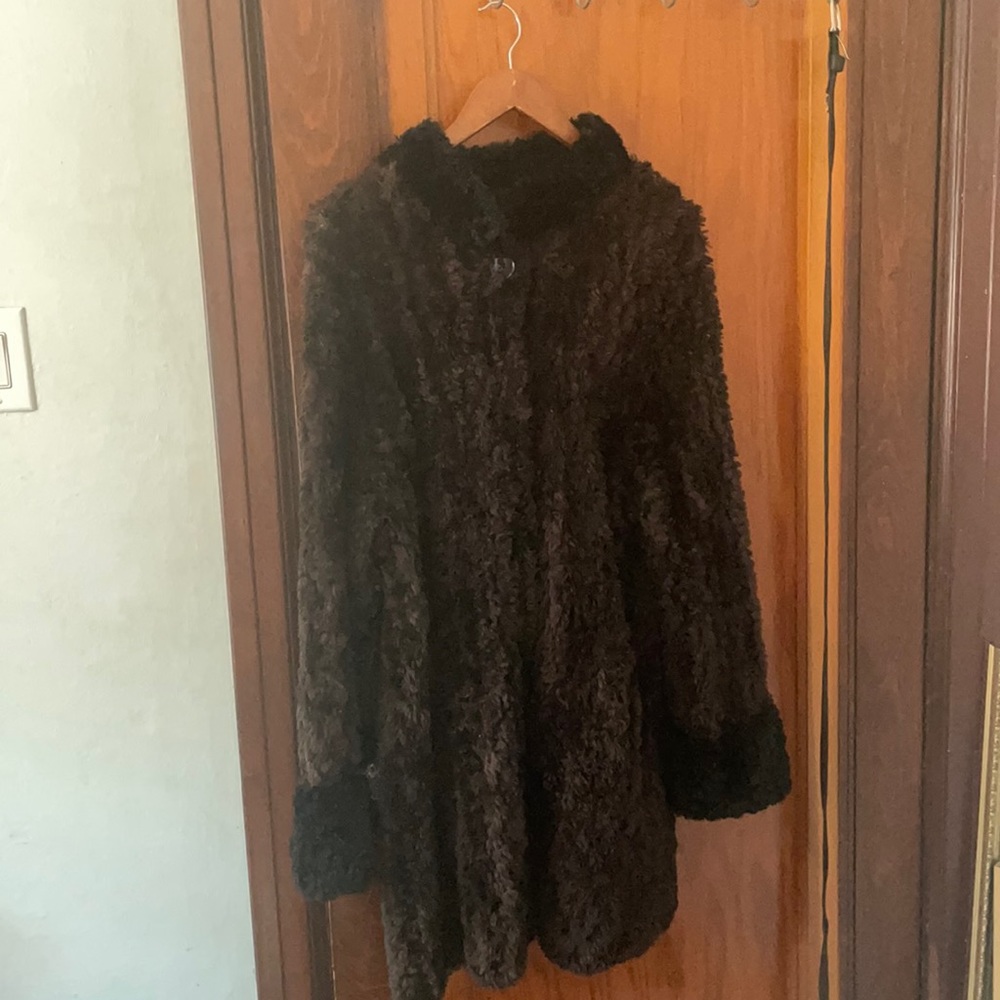 Paula Lishman Vintage Beaver Knit Fur Coat